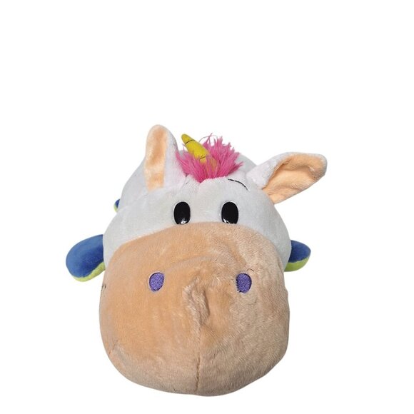 Flip a Zoo White Unicorn Green Dragon Reversible Plush 19" - Picture 2 of 11